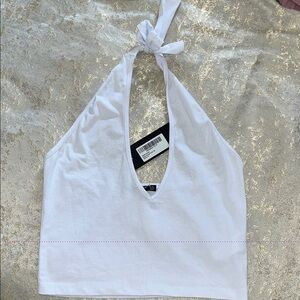 White Halter Neck Top NWT